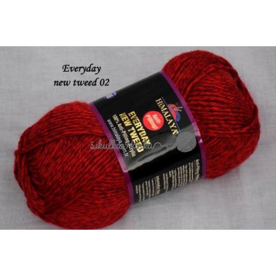 Himalaya Příze Everyday new tweed 02 červená – Sleviste.cz