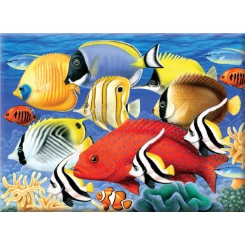 Malování podle čísel Tropické ryby