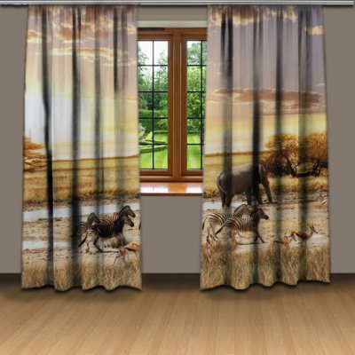 IMPAR Závěsy Safari (Rozměr : 140x250, Materiál: Blackout) – Hledejceny.cz