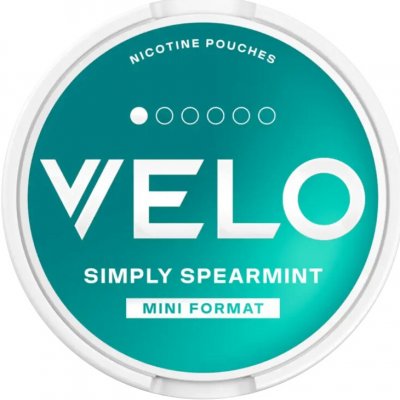 Velo Mini Simply Spearmint 4 mg Mini 20 sáčků – Zbozi.Blesk.cz