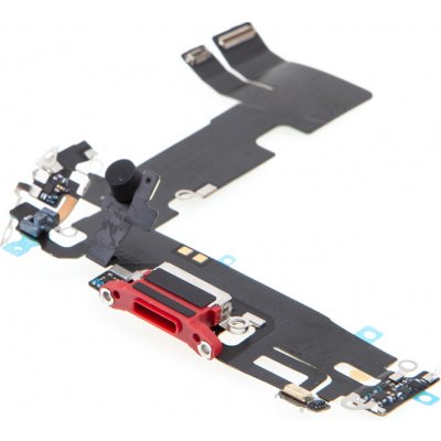 AppleMix Napájecí a datový konektor s flex kabelem + mikrofony pro Apple iPhone 13 - červený - kvalita A+ – Zboží Mobilmania