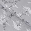Metráž Goldea bavlněné plátno - japonské květy na šedém 145 cm