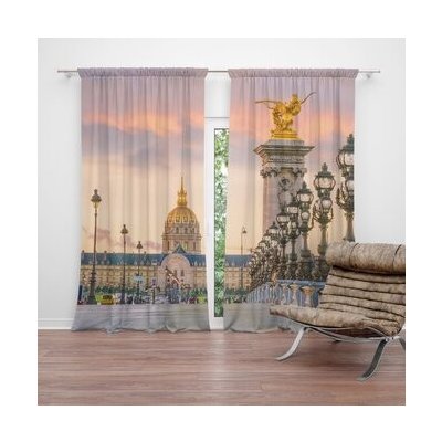 Sablio Závěs Paříž Elysejský palác: 2ks 140x250cm – Hledejceny.cz