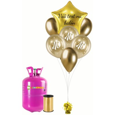 Personal Personalizovaný helium párty set zlatý 40. narozeniny – Zboží Dáma