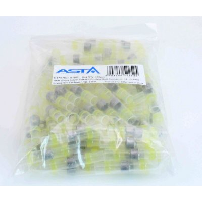 Smršťovací hadičky s cínem, 6.0 x 40 mm, 12-10 AWG, balení 100 ks - ASTA | Zboží Auto