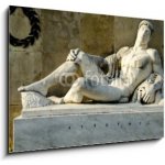 Skleněný obraz 1D - 100 x 70 cm - King Eurotas, from the monument of Leonidas, Thermopylae. King Eurotas, z památníku Leonidas, Thermopylae. – Zboží Mobilmania