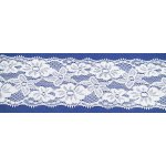 Elastická krajka - bílá - šířka 6,5 cm – Zboží Mobilmania