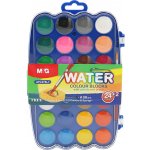 M&G Barvy vodové 26 barev (30 mm) + paletka a štětec 469658 – Zboží Dáma