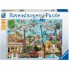 Puzzle Ravensburger 171187 Koláž velkoměsta 5000 dílků