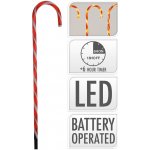 KOOPMAN Vánoční lízátko s LED světlem k zapíchnutí do země 74 cm – Hledejceny.cz