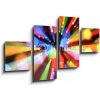 Obraz Obraz 4D čtyřdílný - 100 x 60 cm - Abstract colorful background Abstraktní barevné pozadí