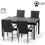 Nábytek Texim Set VIKING L + 4x židle PARIS antracit – Hledejceny.cz