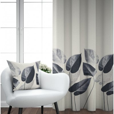 Ervi Blackout zatemňovací závěs Super print - Elegantní listí č.28 – Hledejceny.cz