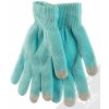 1Mcz Touch Gloves Basic dotykové rukavice světle modré dámské