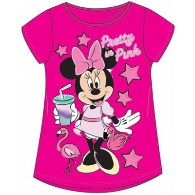 Setino dívčí tričko s krátkým rukávem Minnie Mouse Disney tm. růžové