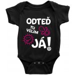 Dětské BODY Odteď tu velím já! potisk Bílá Růžová bodýčko ČERNÉ – Hledejceny.cz