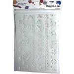 Creatissimo plastová šablona Vanoční bordury 2 ks 21x29 cm – Zboží Dáma