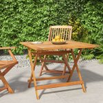 vidaXL Skládací zahradní stůl 90 x 90 x 75 cm masivní akáciové dřevo 319671 – Hledejceny.cz