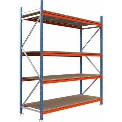 Majster Regál Longspan 200 x 150 x 60 4 police modrooranžová – Zboží Dáma