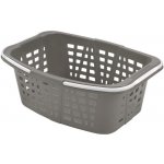 heidrun KOŠ NA ČISTÉ PRÁDLO, 26L,PLAST, 57X40X20CM,HNĚDÁ – Zboží Dáma