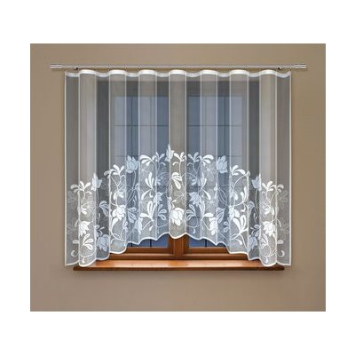 Dekorační žakárová záclona s řasící páskou RIAN 180 bílá 300x180 cm MyBestHome – Hledejceny.cz