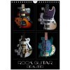 Kalendář Rock Guitar Beauties Wall DIN A4 portrait CALVENDO 12 Month Wall 2024