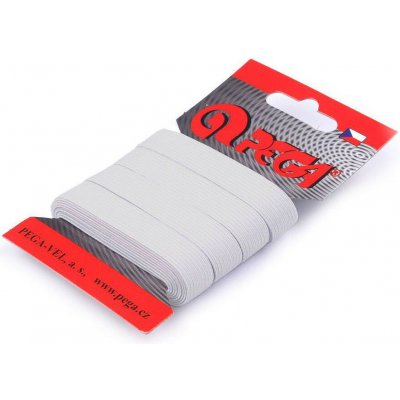 Prádlová pruženka na kartě šíře 12 mm Varianta: 1 (1101) bílá, Balení: 1 karta – Zboží Dáma