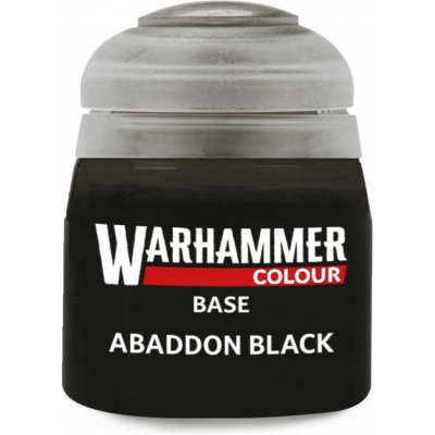 GW Citadel Base: Abaddon Black 12ml – Zboží Živě