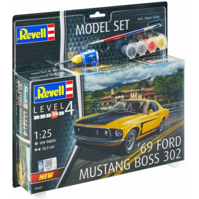 Revell 1969 Boss 302 Mustang 07025 1:25 – Zboží Mobilmania