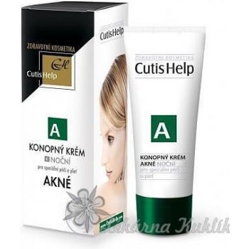 CutisHelp Akné konopný krém noční 30 ml