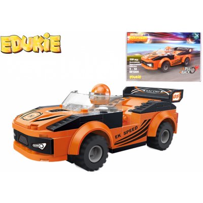 Edukie auto závodní oranžové na zpětný chod 119 ks – Hledejceny.cz