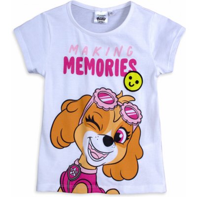 Dívčí tričko PAW PATROL MEMORIES bílé – Hledejceny.cz