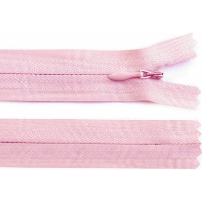 Prima-obchod Spirálový zip skrytý No 3 délka 45 cm, barva 133 růžová světlá – Hledejceny.cz