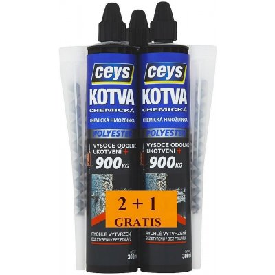 Chemická kotva polyester CEYS 2+1 GRATIS – Zbozi.Blesk.cz