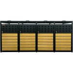 Scorpion Přístřešek na popelnice D01GW4Z antracit hnědý – Zboží Dáma