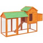 vidaXL 172232 Kurník hnědý z borového dřeva 193 x 65 x 117 cm – Hledejceny.cz