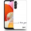 Pouzdro a kryt na mobilní telefon Samsung Picasee silikonové Samsung Galaxy A15 A155F 4G I love you čiré