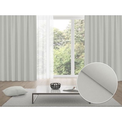 Biante Zatemňovací závěs Blackout BKU-101 Světle šedý - šířka 140 cm 140x190 cm – Hledejceny.cz