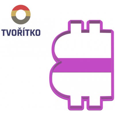 TVOŘÍTKO Bitcoin - obrysové vykrajovátko – Hledejceny.cz