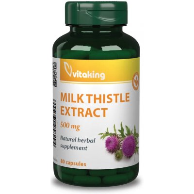 Vitaking Milk Thistle extract 500 mg 80 kapslí – Hledejceny.cz