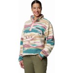 Columbia Helvetia II Printed Cropped Half Snap bílá modrá – Zboží Dáma