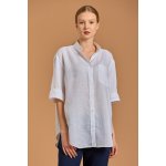 Gant D2. Rel SS Linen Chambray shirt bílá – Zboží Mobilmania