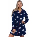 Modrá i bílá hřejivá kojící noční košile s límečkem LEDNÍ MÉĎOVÉ 1Z1653 modrá – Zbozi.Blesk.cz