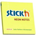 Samolepicí blok na poznámky STICKN 76 × 76 mm, žlutý, 100 listů, 21133 – Hledejceny.cz