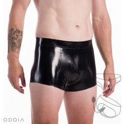 Latexové trenky s otvorem pro penis a nafukovacím análním kolíkem