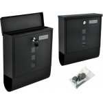 Malatec 6244 Poštovní schránka na dopisy a noviny - černá – Zboží Mobilmania