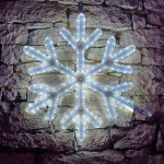 DECOLED LED světelná vločka VII, závěsná 3D tisk, pr. 60 cm, FLASH, ledově bílá, IP67 – Hledejceny.cz