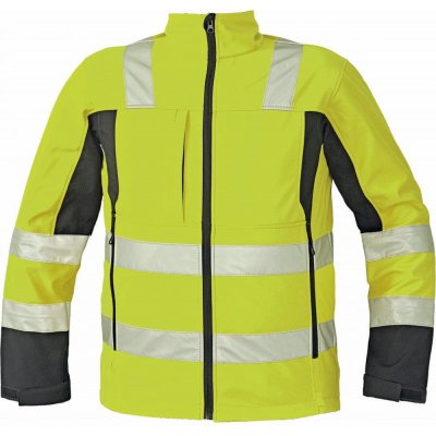 Cerva hi-vis softshellová bunda žlutá