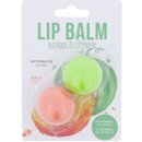 2K Duo Lip Balm balzám na rty 2,8 g + balzám na rty 2,8 g Peach Watermelon