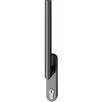FSB 34 1076 011 - Klika pro posuvná okna Černá matná, S otvorem pro klíč, montáž skrze dveře